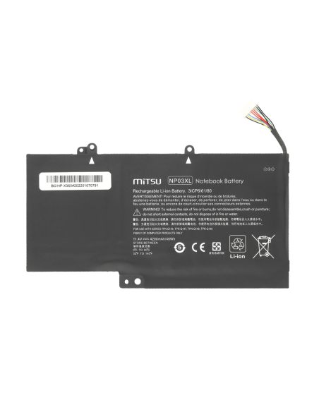 Bateria Mitsu do HP Pavilion X360 13-A, 13-B, 15-U