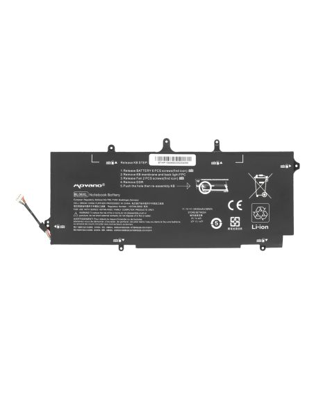 Bateria Movano do HP EliteBook Folio 1040 G1, G2