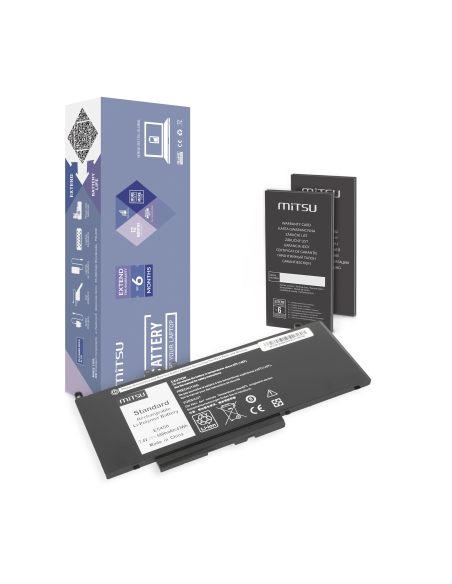 Bateria Mitsu do Dell Latitude E5450, E5550 - 7.4V