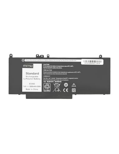 Bateria Mitsu do Dell Latitude E5450, E5550 - 7.4V