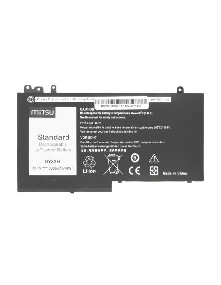 Bateria Mitsu do Dell Latitude E5450, E5550 - 11.1V