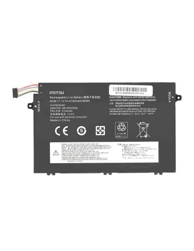 Bateria Mitsu do Lenovo ThinkPad E480, E580