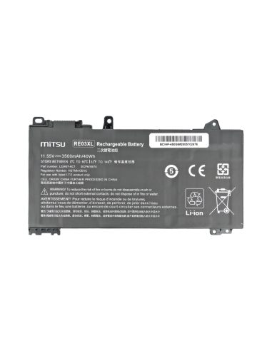 Bateria Mitsu do HP 430 G6, 450 G6