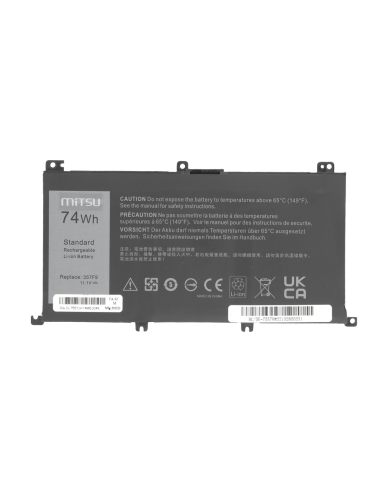 Bateria Mitsu do Dell Inspiron 15 (7557), 15 (7559) - 6600mAh