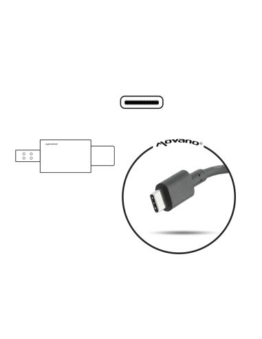 Zasilacz Movano 65W USB type C USB-C (black)