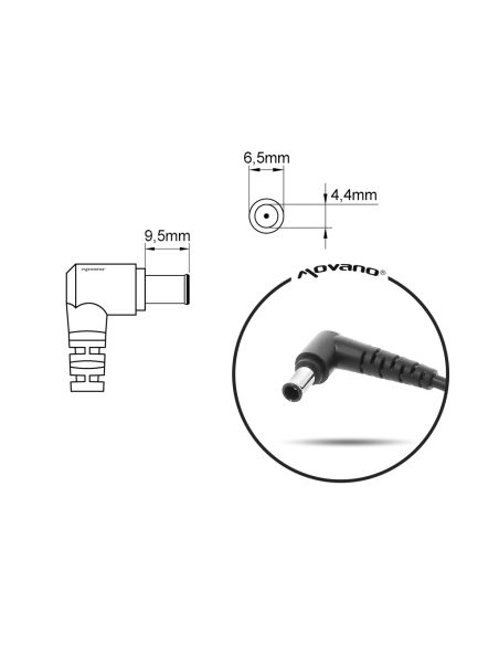 Zasilacz Movano 19.5v 2.15a (6.5x4.4 pin) 42W do Sony