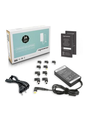 Zasilacz Movano uniwersalny 65W - 10 wtyków