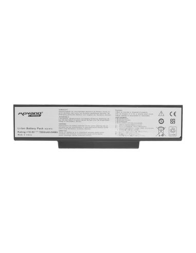 Bateria Movano Premium do Asus K72, K73, N73, X77 (7800mAh)