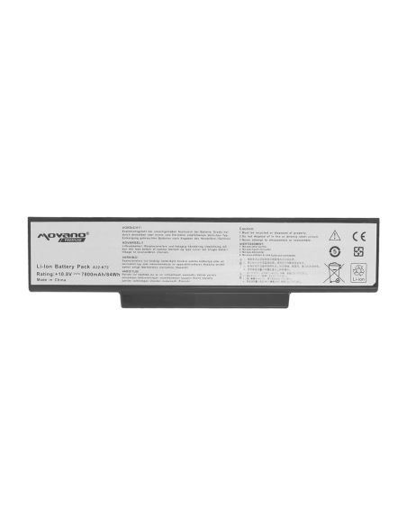 Bateria Movano Premium do Asus K72, K73, N73, X77 (7800mAh)