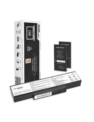 Bateria Movano Premium do Asus K72, K73, N73, X77 (6400mAh)