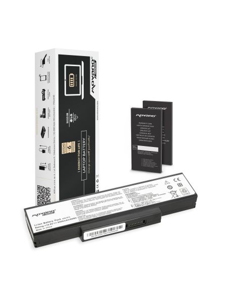 Bateria Movano Premium do Asus K72, K73, N73, X77 (6400mAh)