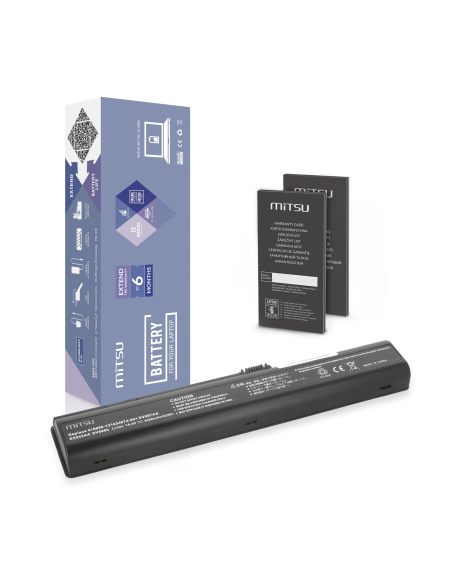 Bateria Mitsu do HP dv9000, dv9200, dv9500