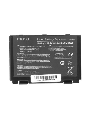 Bateria Mitsu do Asus F82, K40, K50, K60, K70