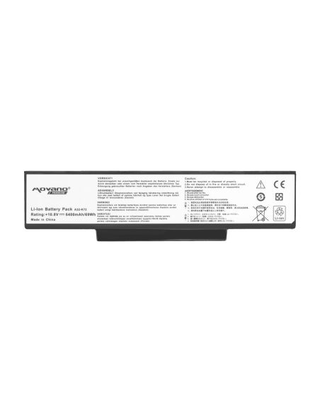 Bateria Movano Premium do Asus K72, K73, N73, X77 (6400mAh)