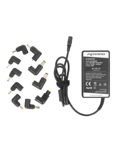Zasilacz Movano uniwersalny 90W - 10 wtyków - slim