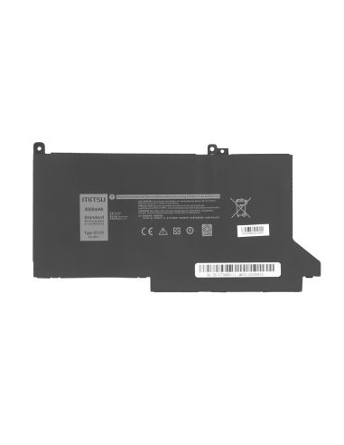 Bateria Mitsu do Dell Latitude 7390, 7490 - 11.4V (3000mAh)