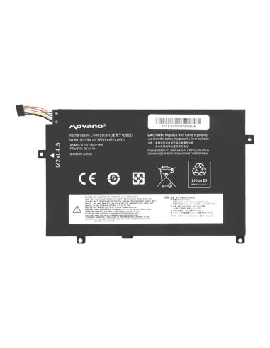 Bateria Movano do Lenovo ThinkPad E470, E475
