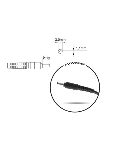 Zasilacz Movano 19v 2.37a (3.0x1.1) 45W do Asus, Acer