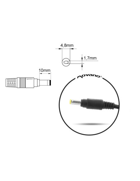 Zasilacz Movano 18.5v 3.5a (4.8x1.7) 65W do HP, Compaq