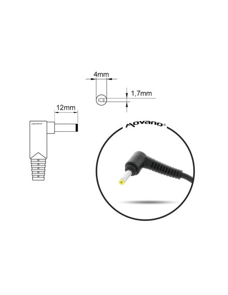 Zasilacz Mitsu 19v 2.1a (4.0x1.7) 40W do HP, Compaq, Toshiba