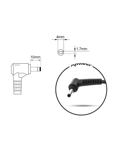 Zasilacz Mitsu 19.5v 4.62a (4.0x1.7) 90W do Dell