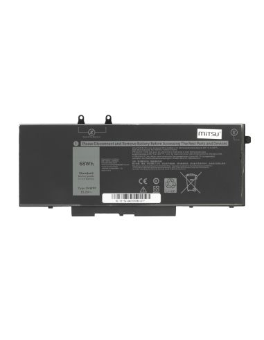 Bateria Mitsu do Dell Latitude 14 (5410), 15 (5510)