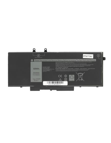 Bateria Mitsu do Dell Latitude 14 (5410), 15 (5510)