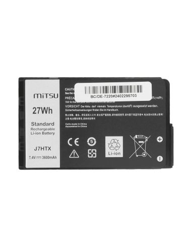 Bateria Mitsu do Dell Latitude Rugged Extreme 12 (7202), 12 (7212), 12 (7220)