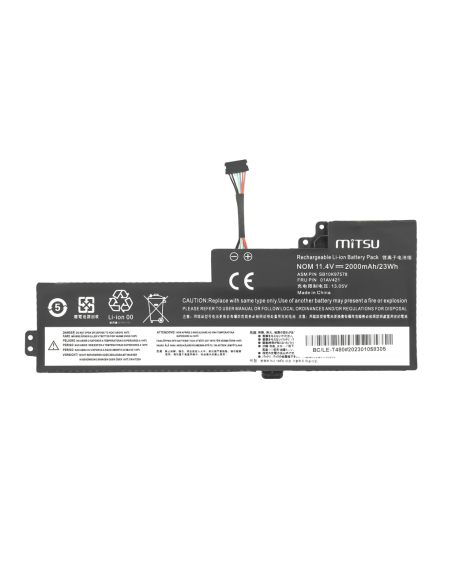 Bateria Mitsu do Lenovo ThinkPad T470, T480 - wewnętrzna