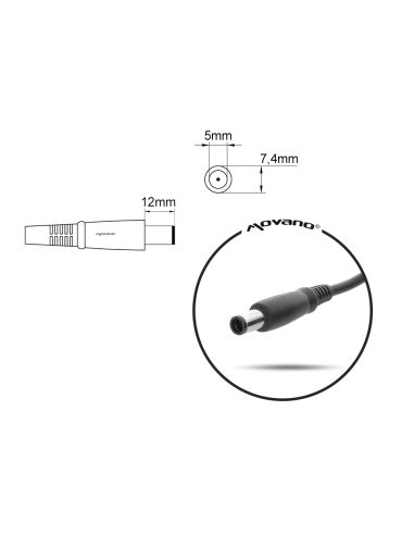 Zasilacz Movano 19.5v 16.92a (7.4x5.0 pin) 330W do Dell