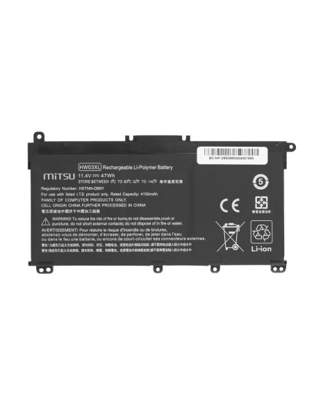 Bateria Mitsu do HP 250 255 G9, 15-EH