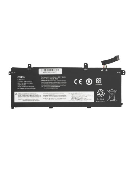 Bateria Mitsu do Lenovo ThinkPad T490, T495, P43s, P14s