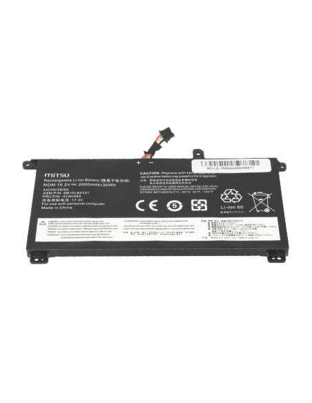 Bateria Mitsu do Lenovo ThinkPad T570, T580, P51s, P52s - wewnętrzna
