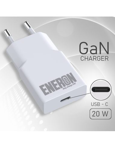 Ładowarka GAN 20W 1xUSB-C Biała