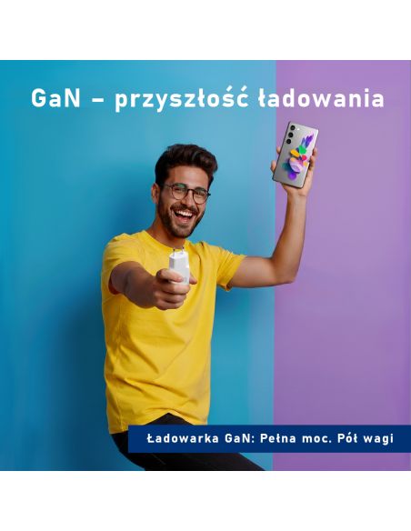 Ładowarka GAN 20W 1xUSB-C Biała