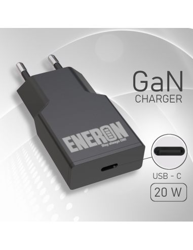 Ładowarka GaN 20W 1xUSB-C Czarna