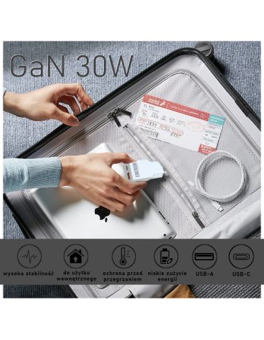 Ładowarka GaN Technology 30W SLIM...