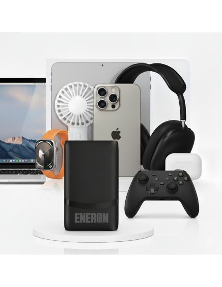 Ładowarka GaN Technology TRAVEL 65W SLIM USB-C USB-A Czarna