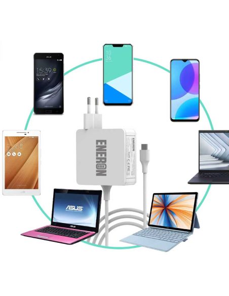 USB-C Universal Laptop GaN Charger 65W - White