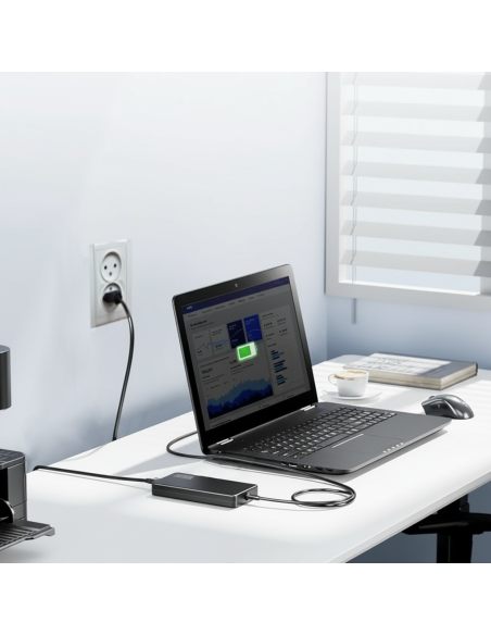 Zasilacz Ładowarka GaN SLIM 65W USB-C czarny