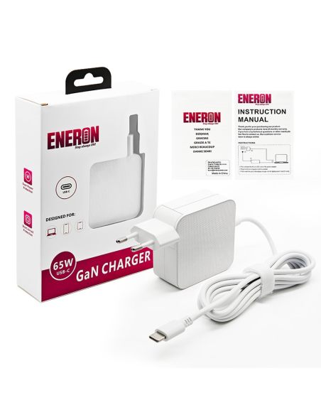 Zasilacz Ładowarka 65W GaN USB-C Universal White