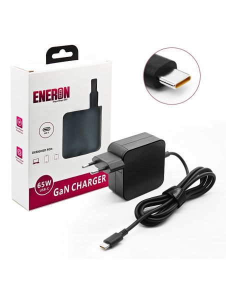 Zasilacz Ładowarka 65W GaN USB-C Universal Black