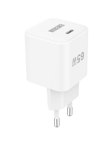 Ładowarka GaN 65W Mini Power Cube Biała UBS-C