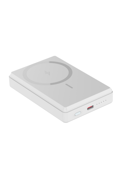 Powerbank 20W 5000mAh wireless/magnet biały