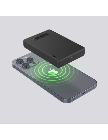 Powerbank 20W 10000mAh wireless/magnet czarny