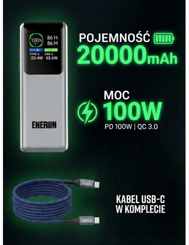 Powerbank 100W 73Wh 20000mAh TOWER