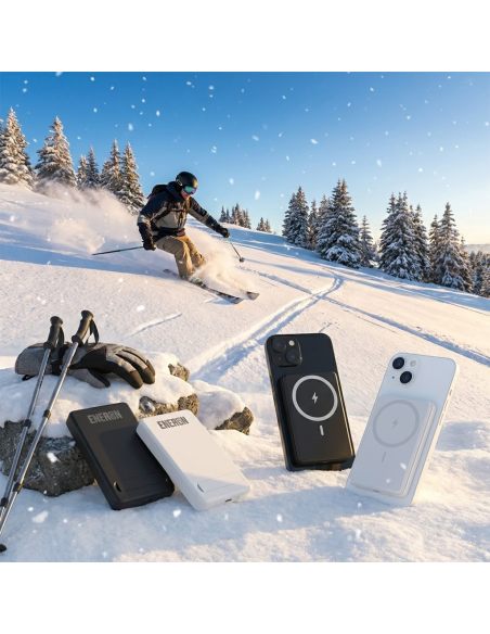 Powerbank 20W 10000mAh wireless/magnet biały