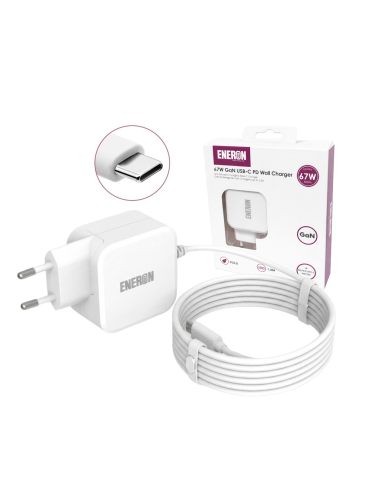 Eneron 67W WALL GaN CHARGER - white