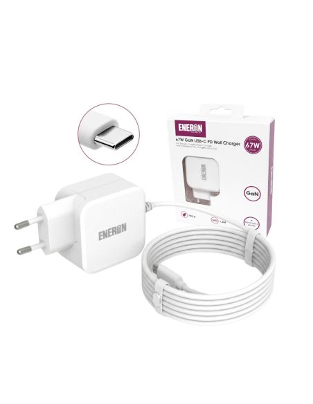Eneron 67W WALL GaN CHARGER - white