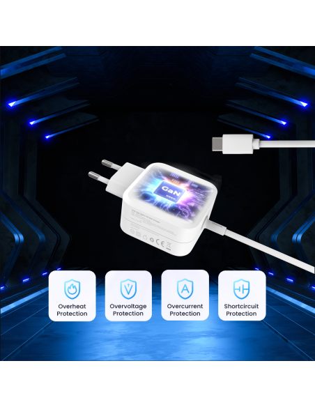 Eneron 67W WALL GaN CHARGER - white